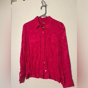 STAUD Jacquard Blouse
